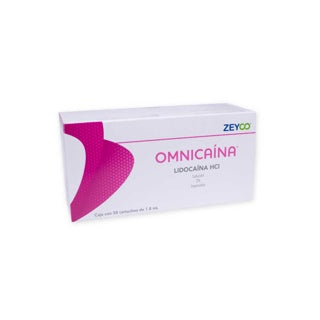 Omnicaina lidocaina 2% s/vasoconstrictor blister plast. Cj. C/50 pzas.