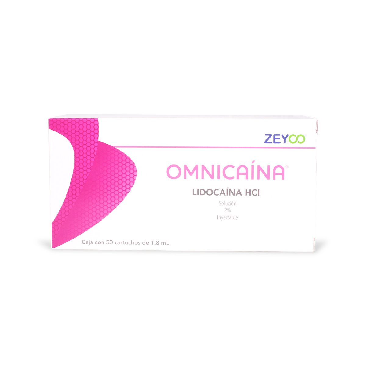 Omnicaina lidocaina 2% s/vasoconstrictor blister plast. Cj. C/50 pzas. — SKU 430 — foto 1