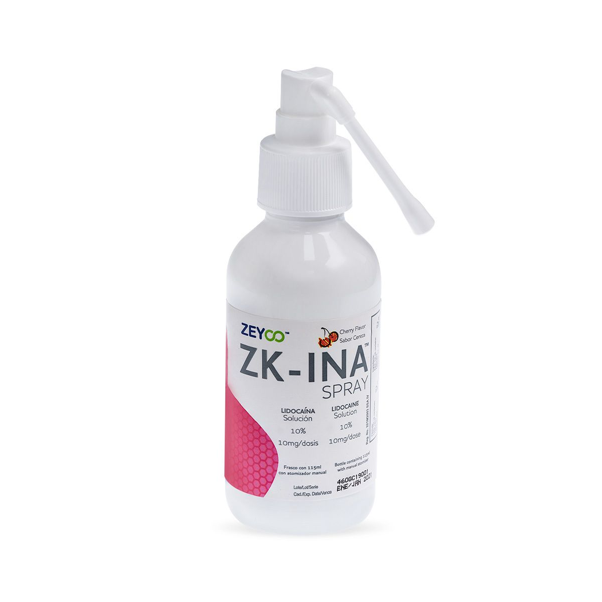 Zk-ina lidocaina 10% spray cereza de 115ml — SKU 460C — foto 3