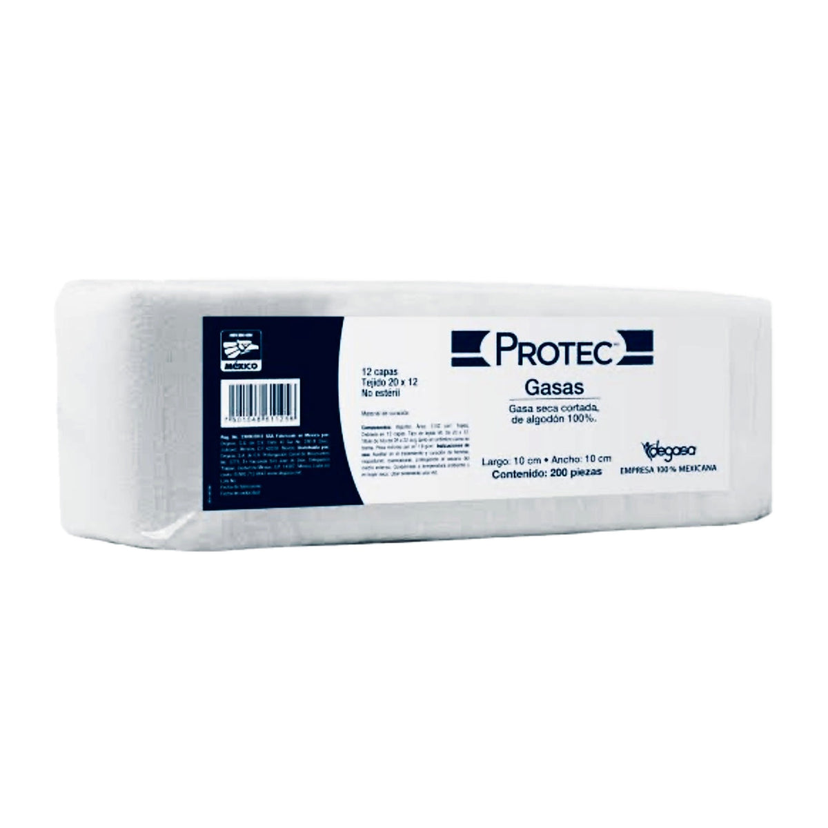 Esponja gasa protec 10x10 t20x 12 12c bol c/200