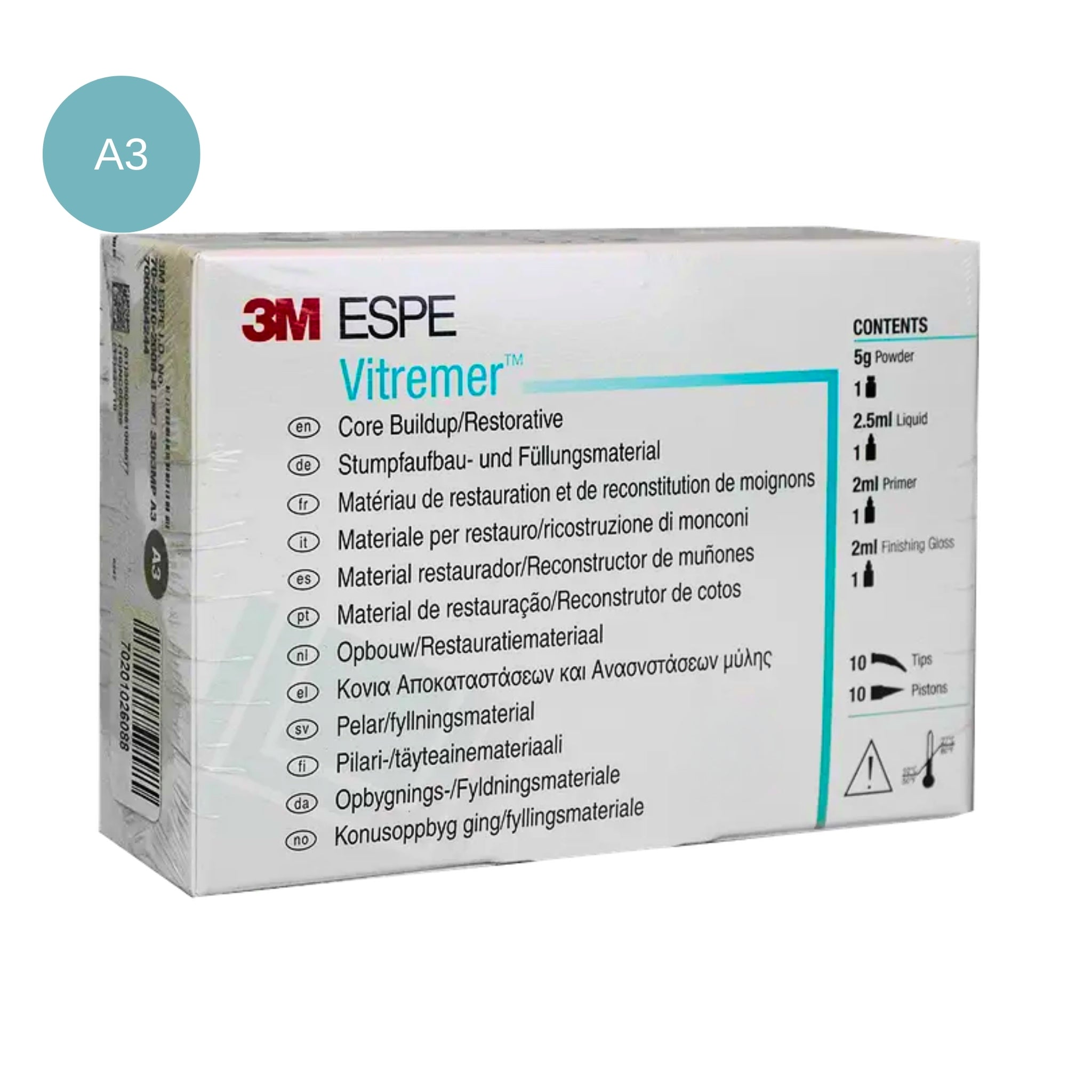 Vitremer material restaurador A3