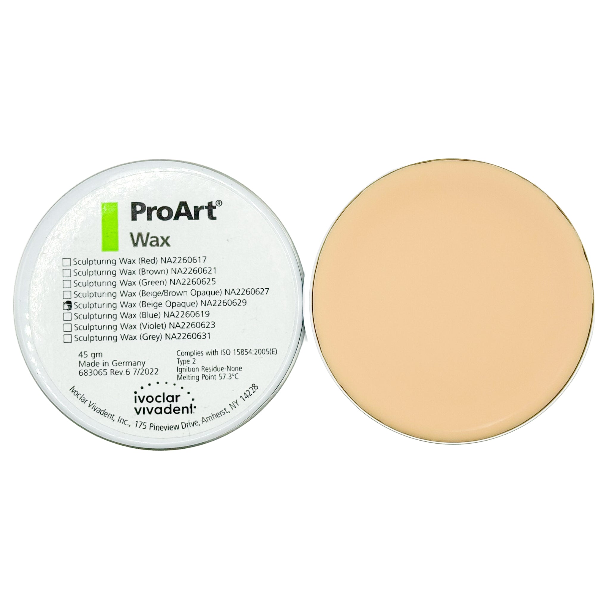 Proart sculpturing wax beige opaque 45 g