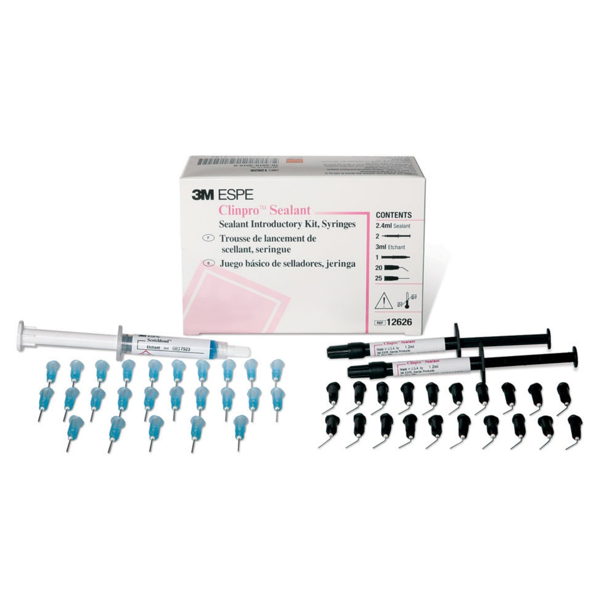 Clinpro sealant (sellador) KIT (2 jeringas 1.2 ml y 1 acido grabador).