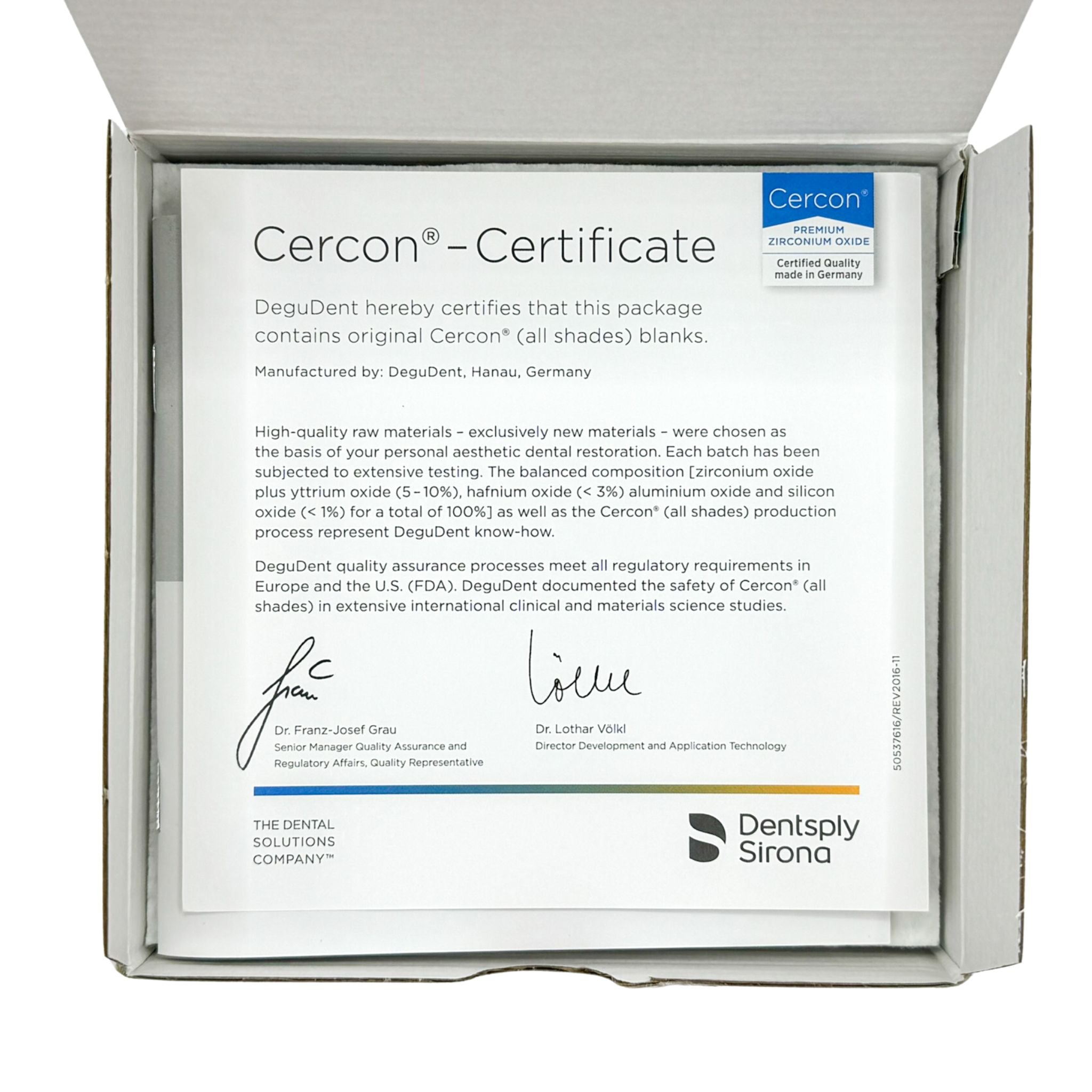 Cercon ht discos de 98mm x 18mm tono a2