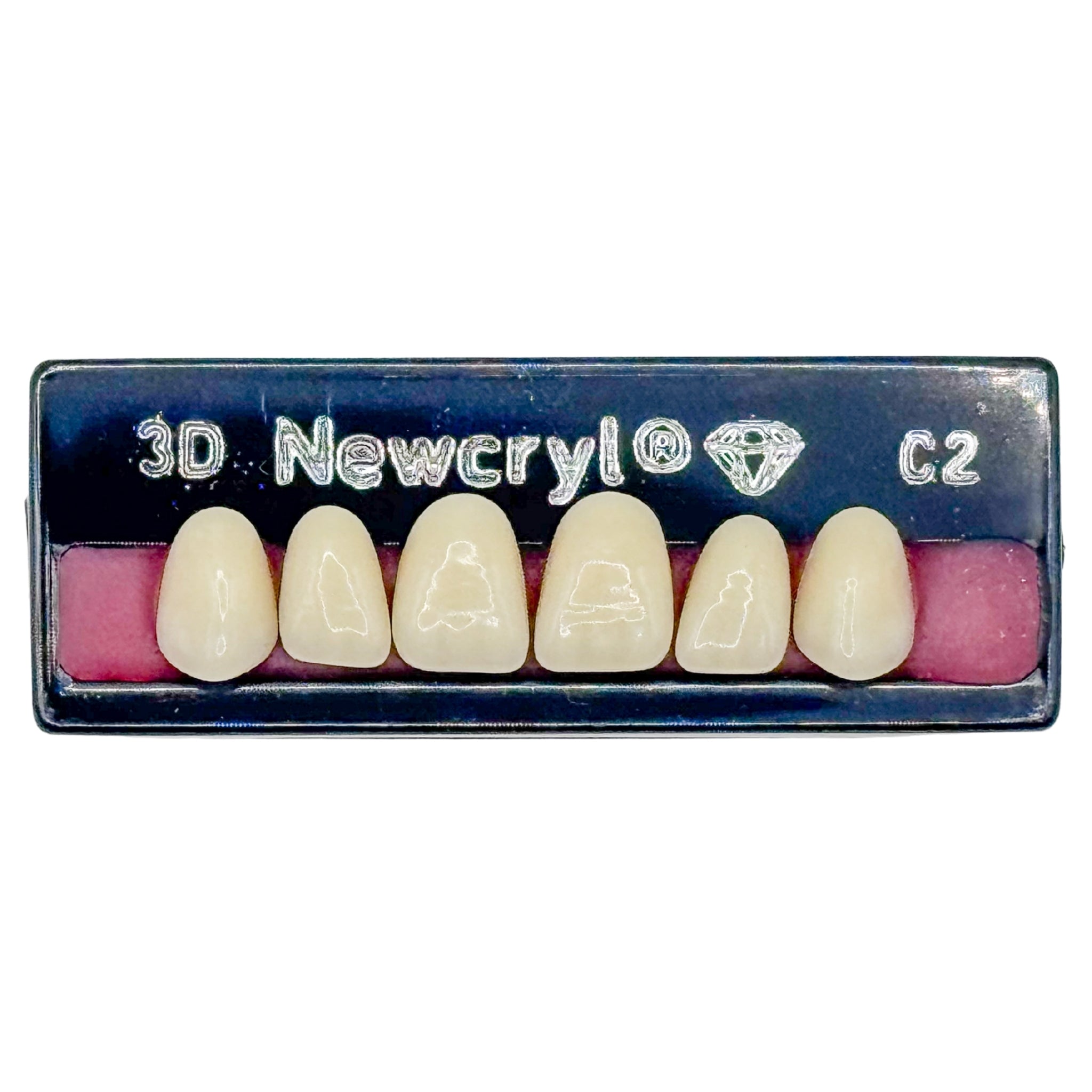 Dientes newcryl x 6 sa 3d col c2