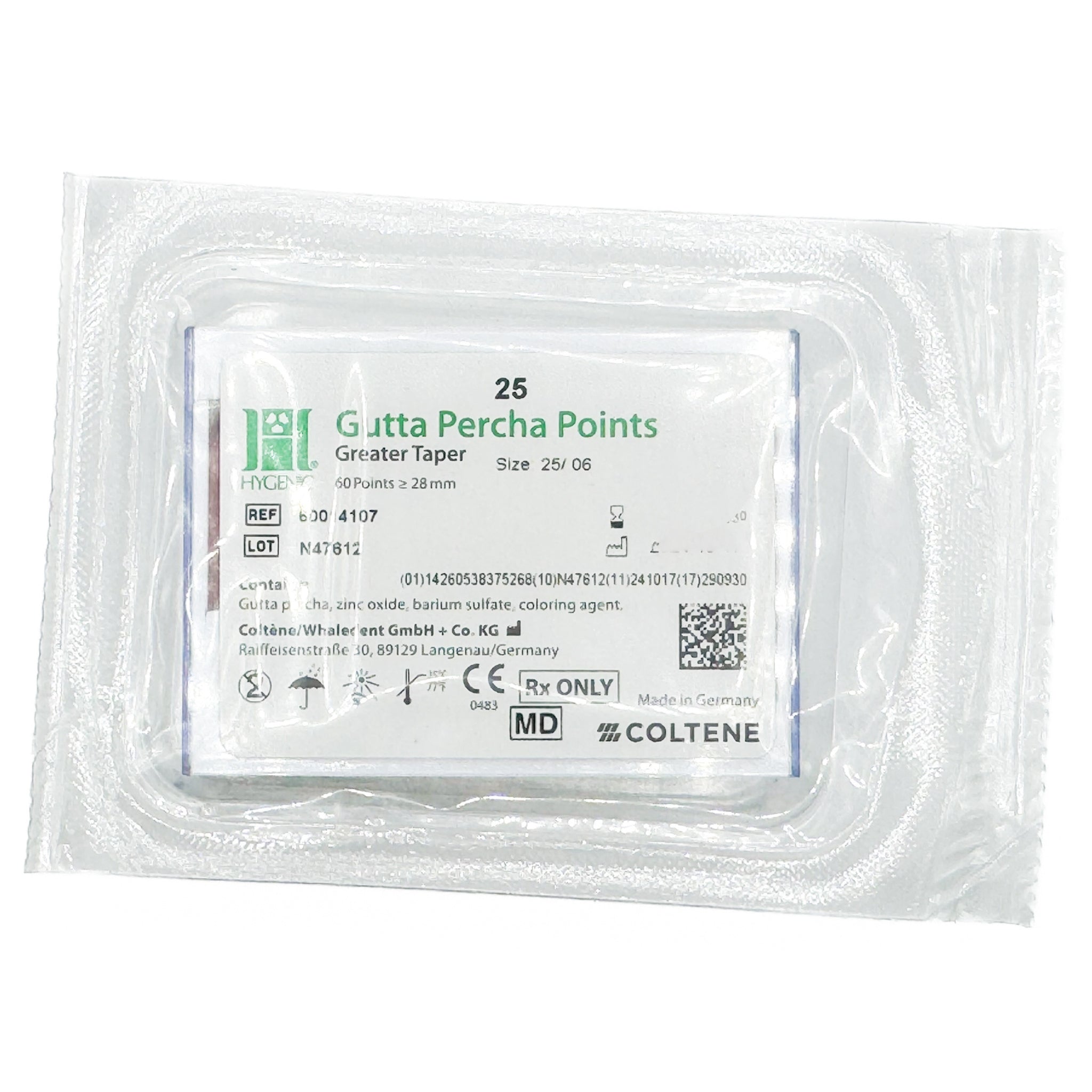Puntas de gutapercha GT (Conicidad) Hygenic Coltene
