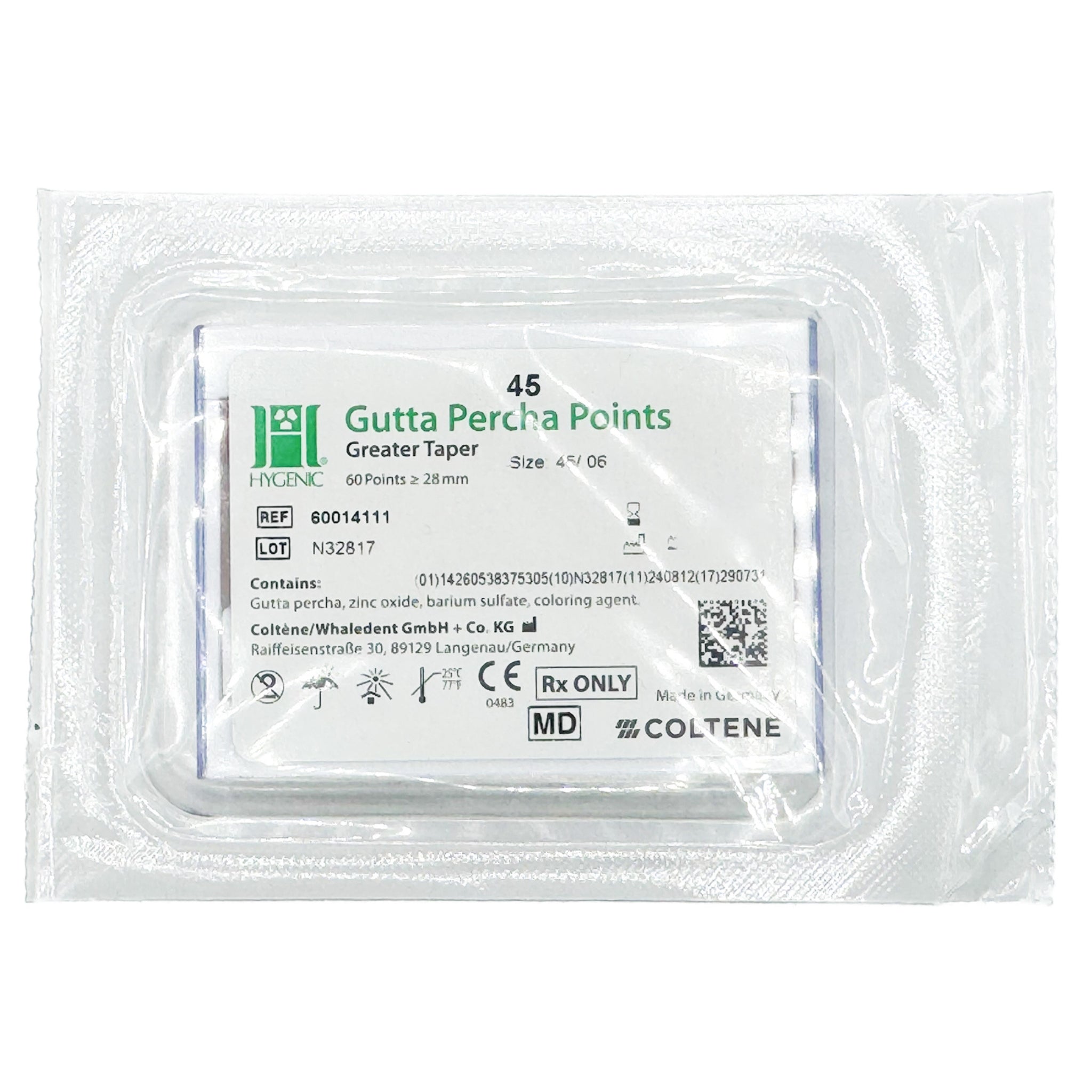 Puntas de gutapercha GT (Conicidad) Hygenic Coltene