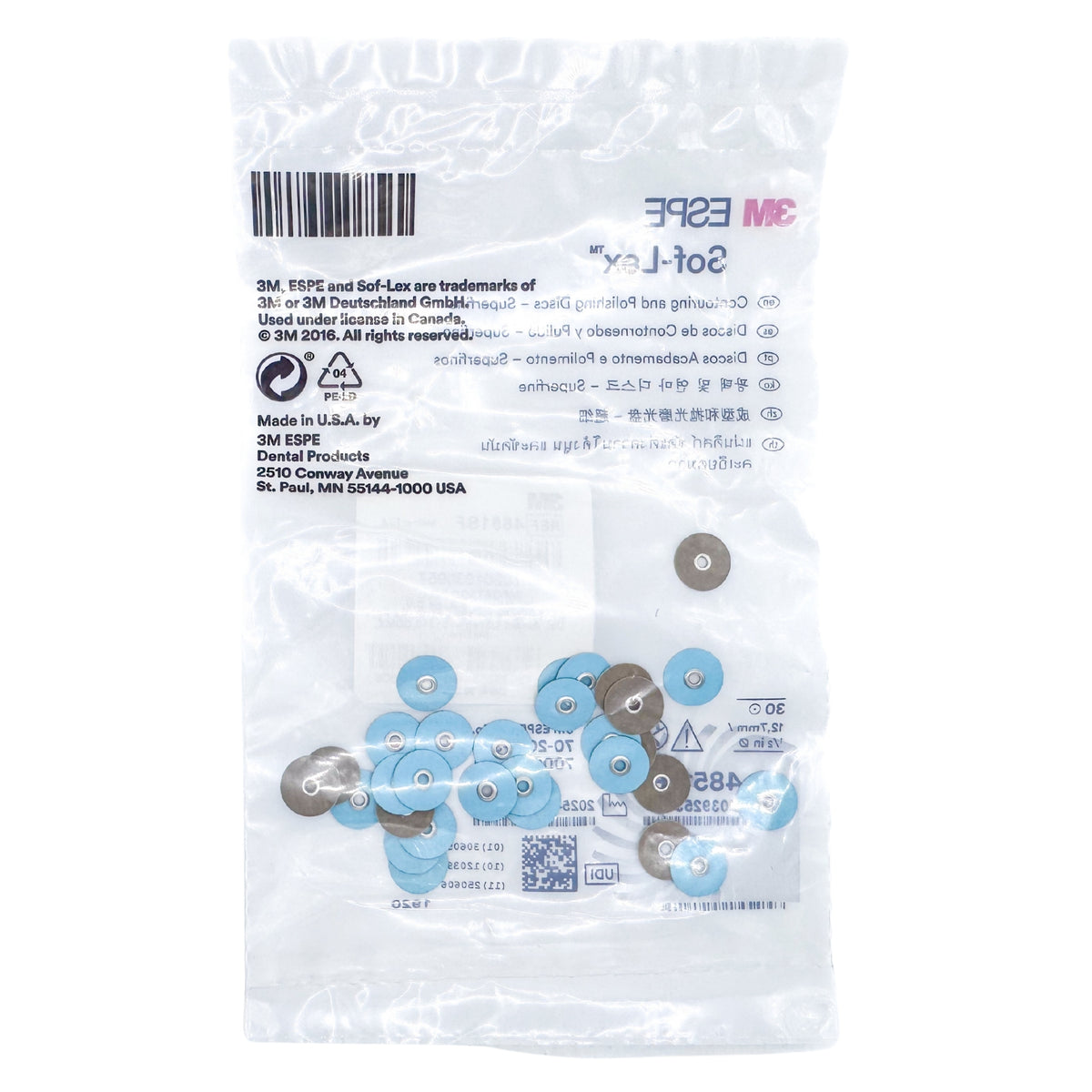 Discos de contorneado y pulido sof-lex 1/2 Super Fino 30/bolsa (4851SF)