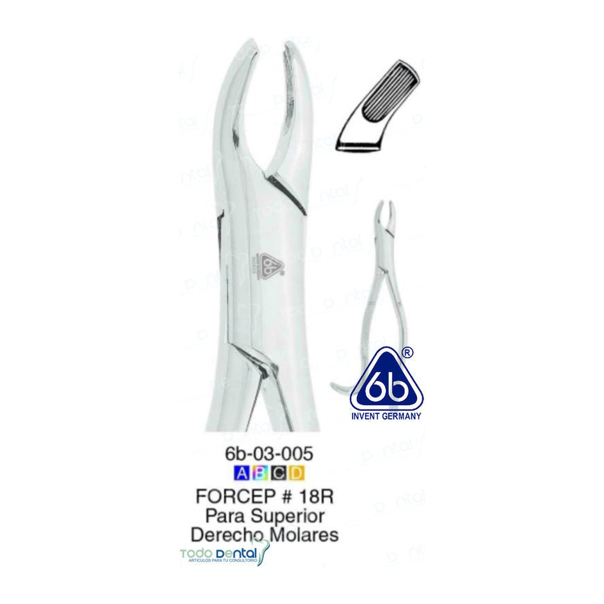 Forcep adulto 18r