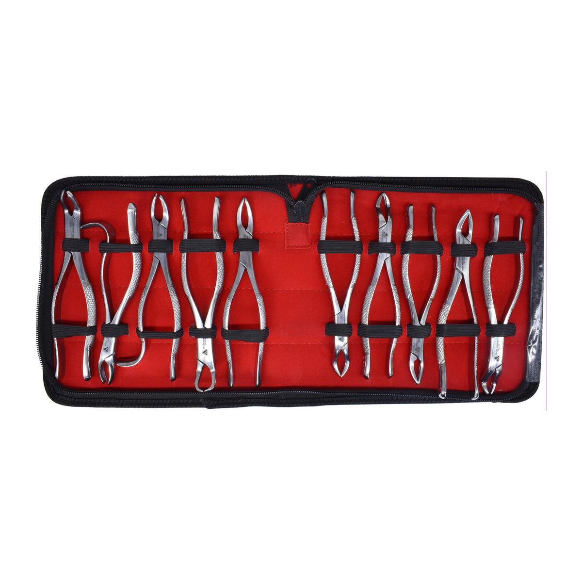Estuche de forceps t/americano 10 pzas