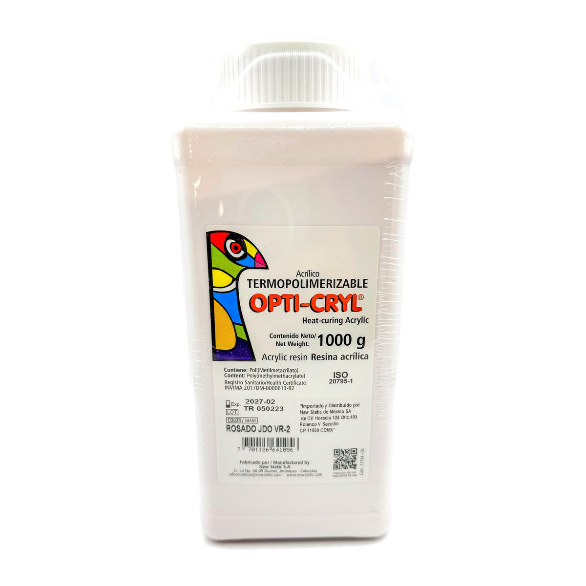 Acrílico termocurable Opticryl 1 kg