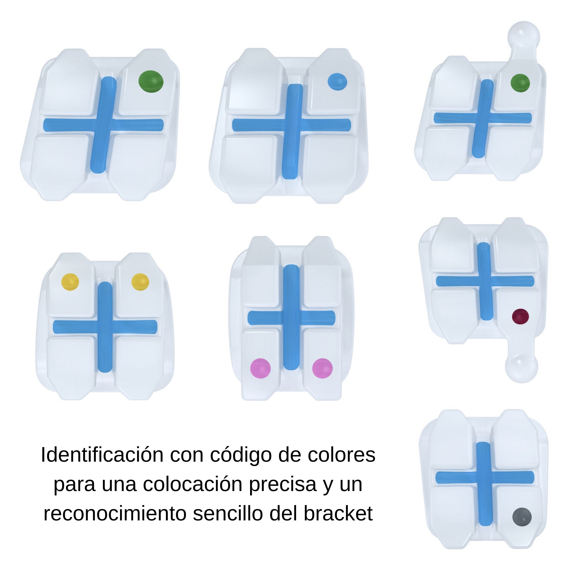 Juego de Brackets Ceramico MBT .022 CG3 Clarity Advanced (006-110) zafiro