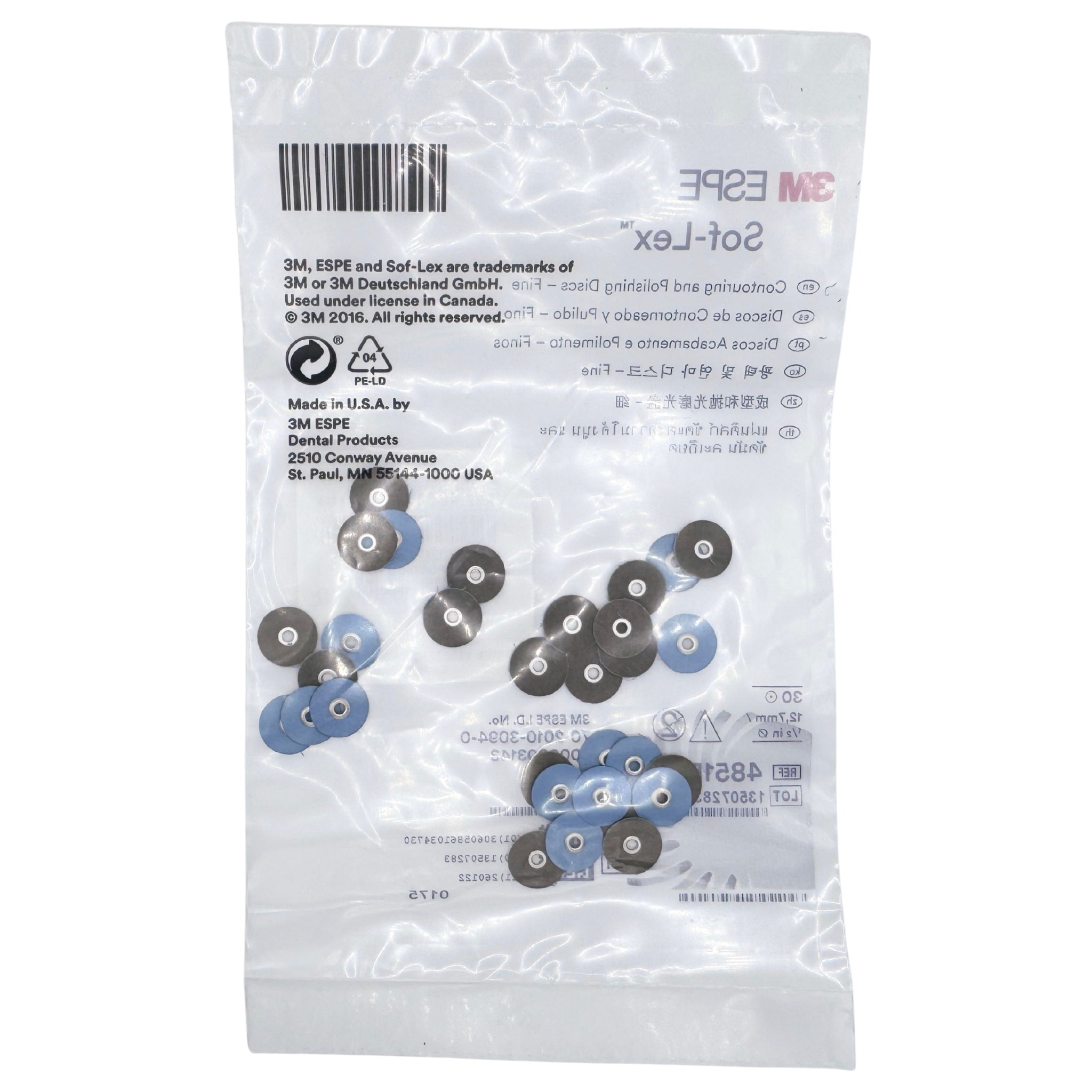 Discos de contorneado y pulido sof-lex 1/2 Fino 30/bolsa (4851F)