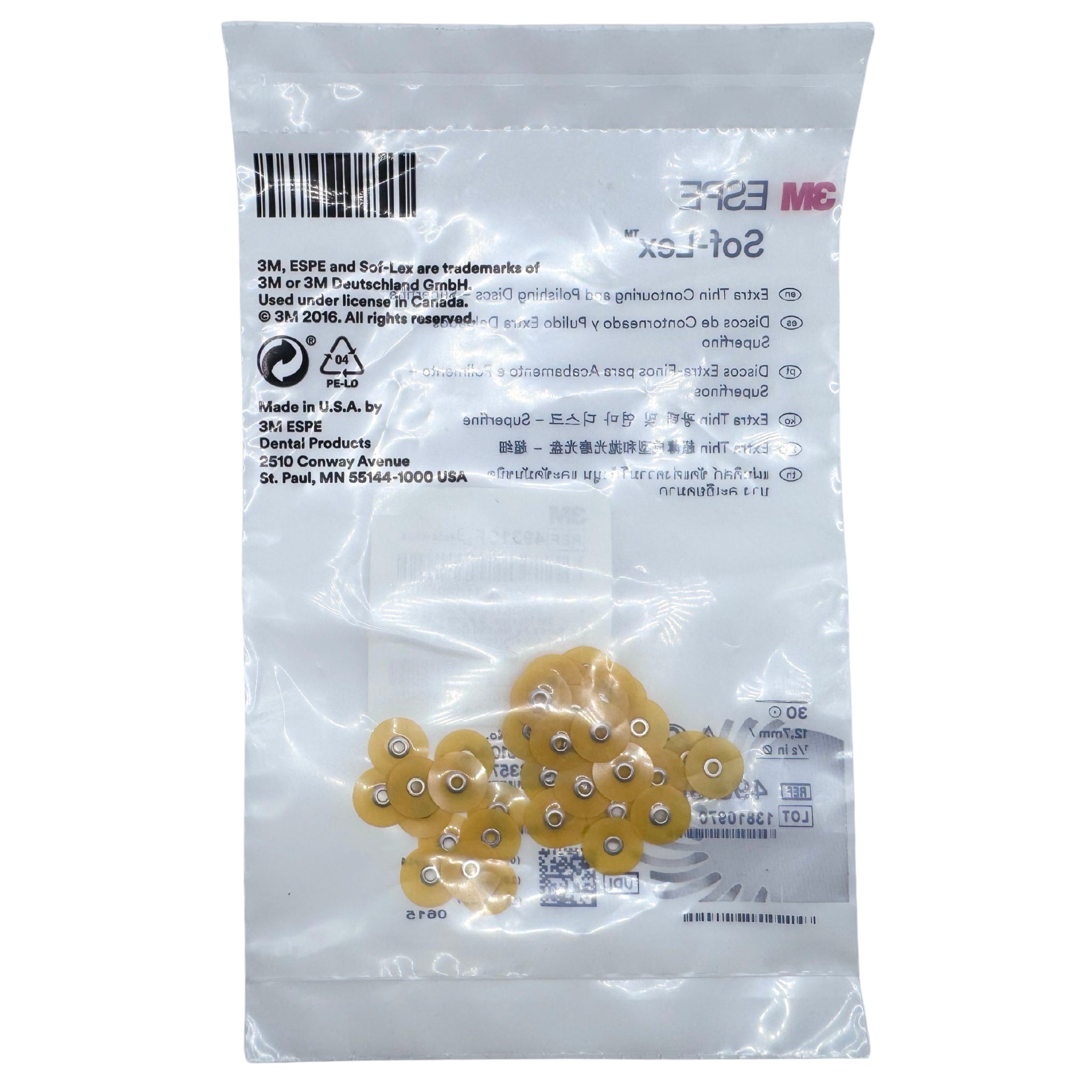 Discos de contorneado y pulido extra delgados sof-lex 1/2 Super Fino 30/bolsa (4931SF)
