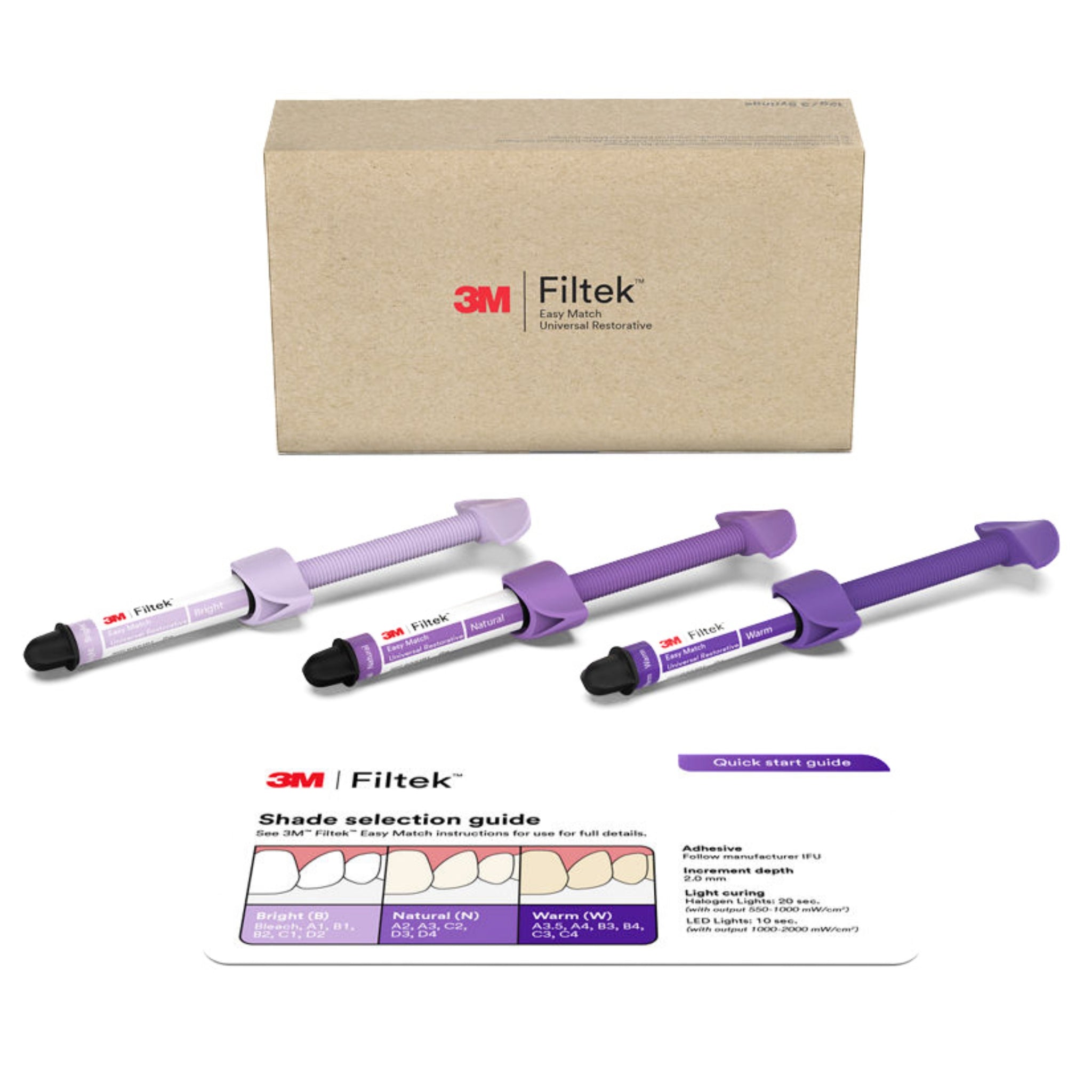 Kit filtek easy match 3 jeringas tonos multiples