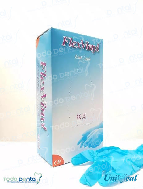 Guante flex-vinyl pf azul (ch)