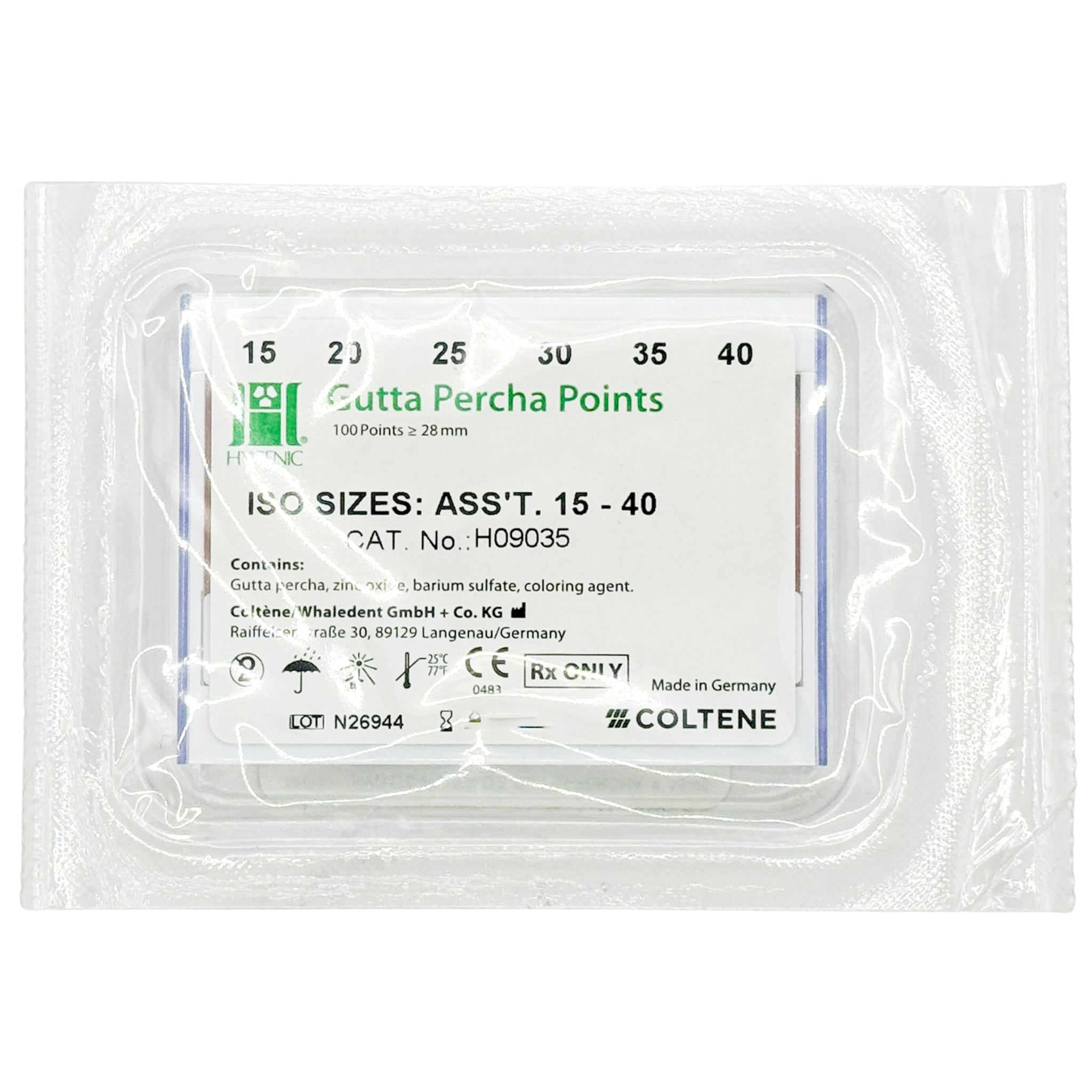 Puntas de gutapercha Hygenic Coltene