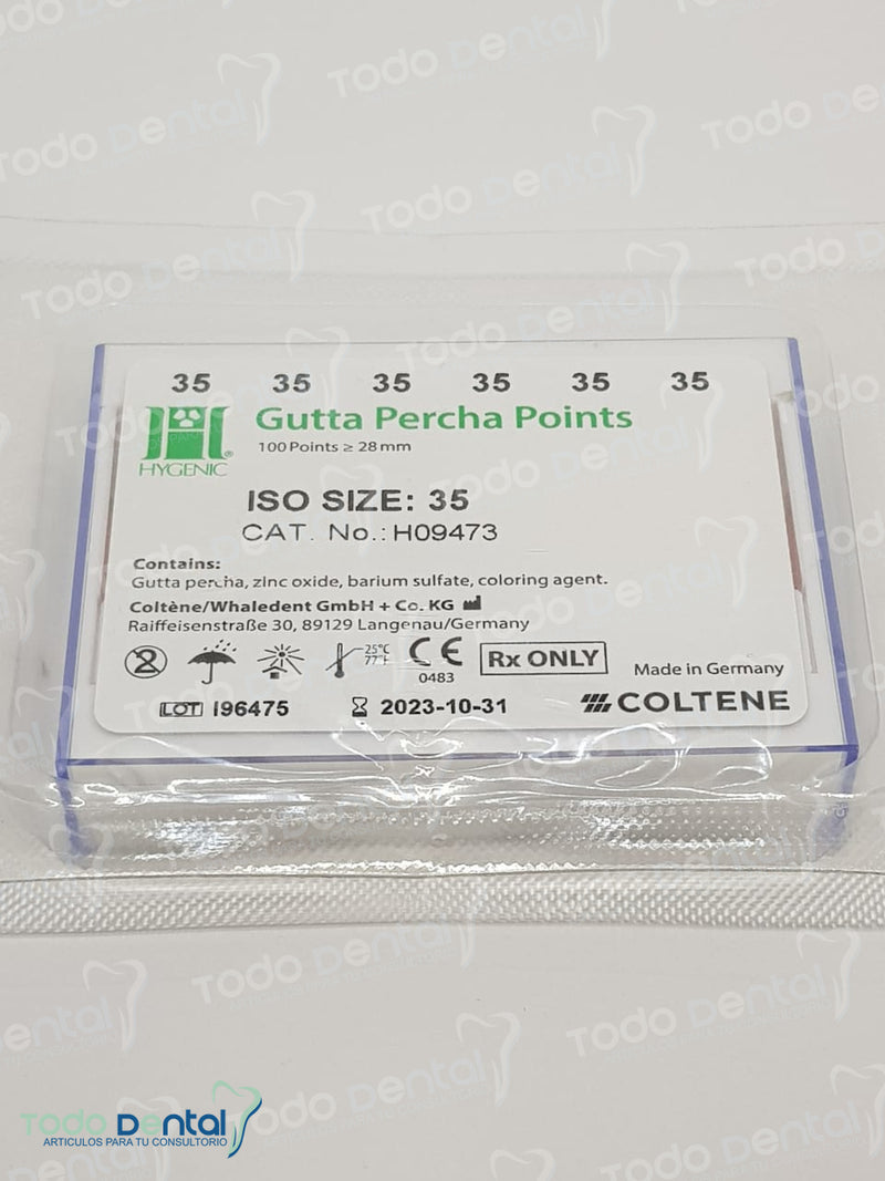 Punta de gutta-percha gt Hygenic