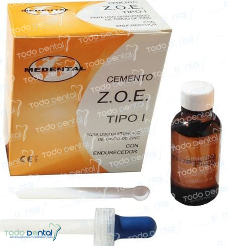 Cemento zoe tipo i liquido 7.5 ml (naranja)