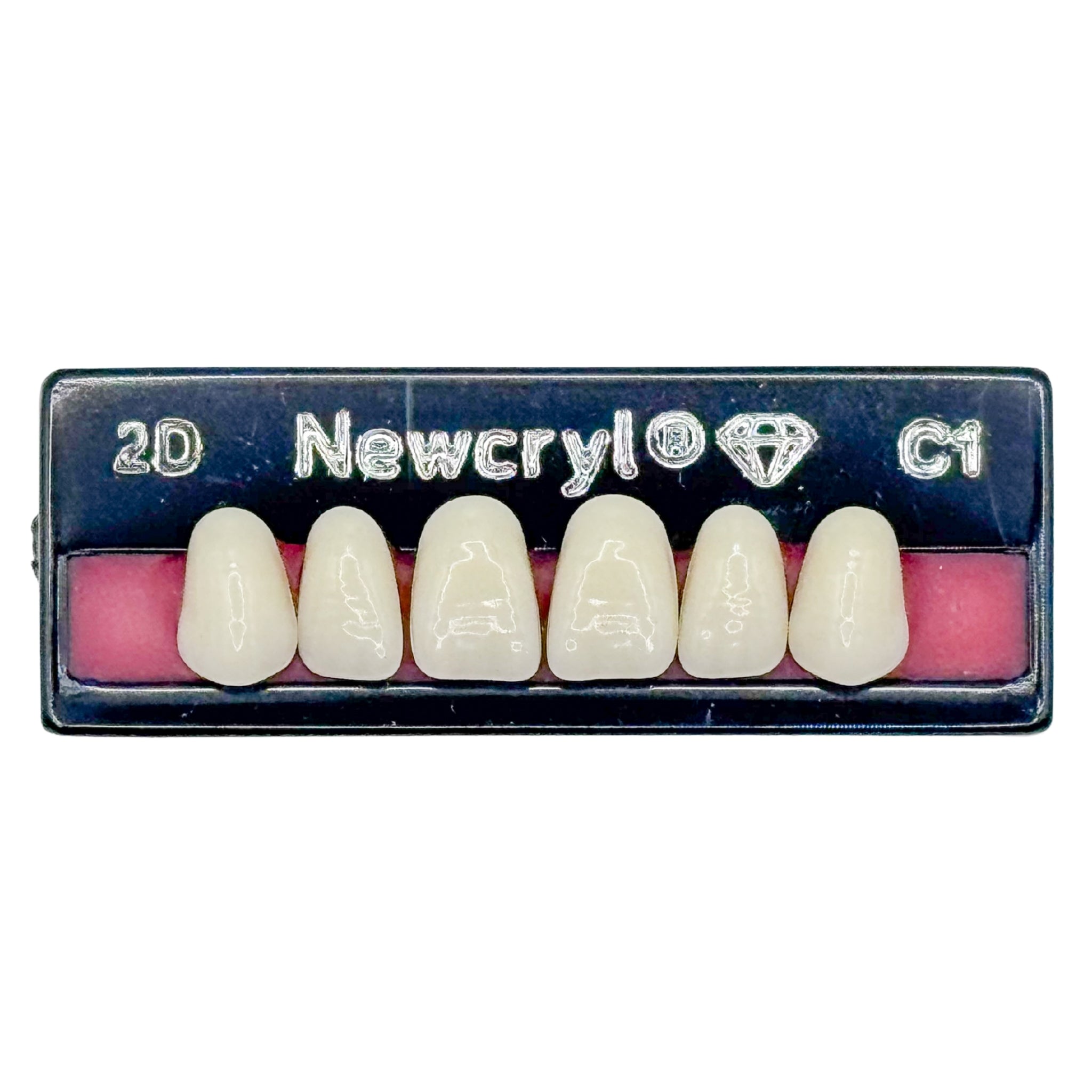 Dientes newcryl x 6 sa 2d col c1