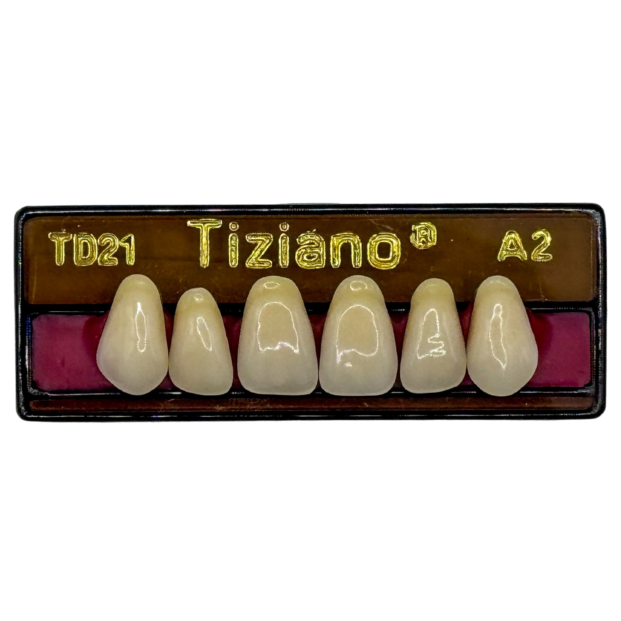 Dientes tiziano x 6 sa TD21 col A2