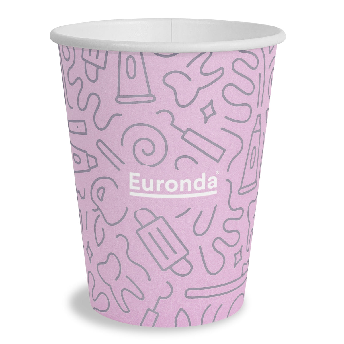 Vaso de papel Graffiti Euronda paq. c/50