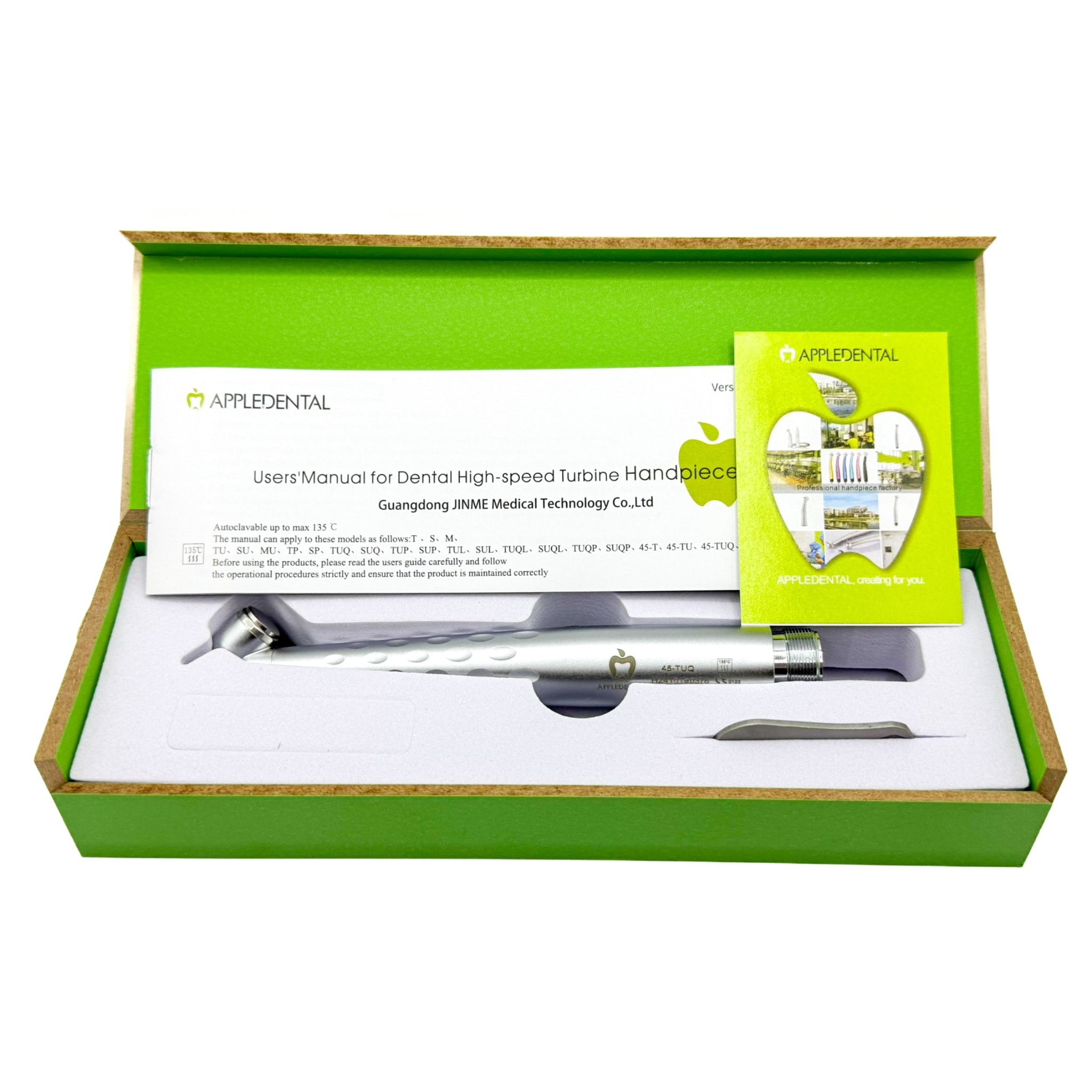 Pieza de alta angulada a 45 appledental