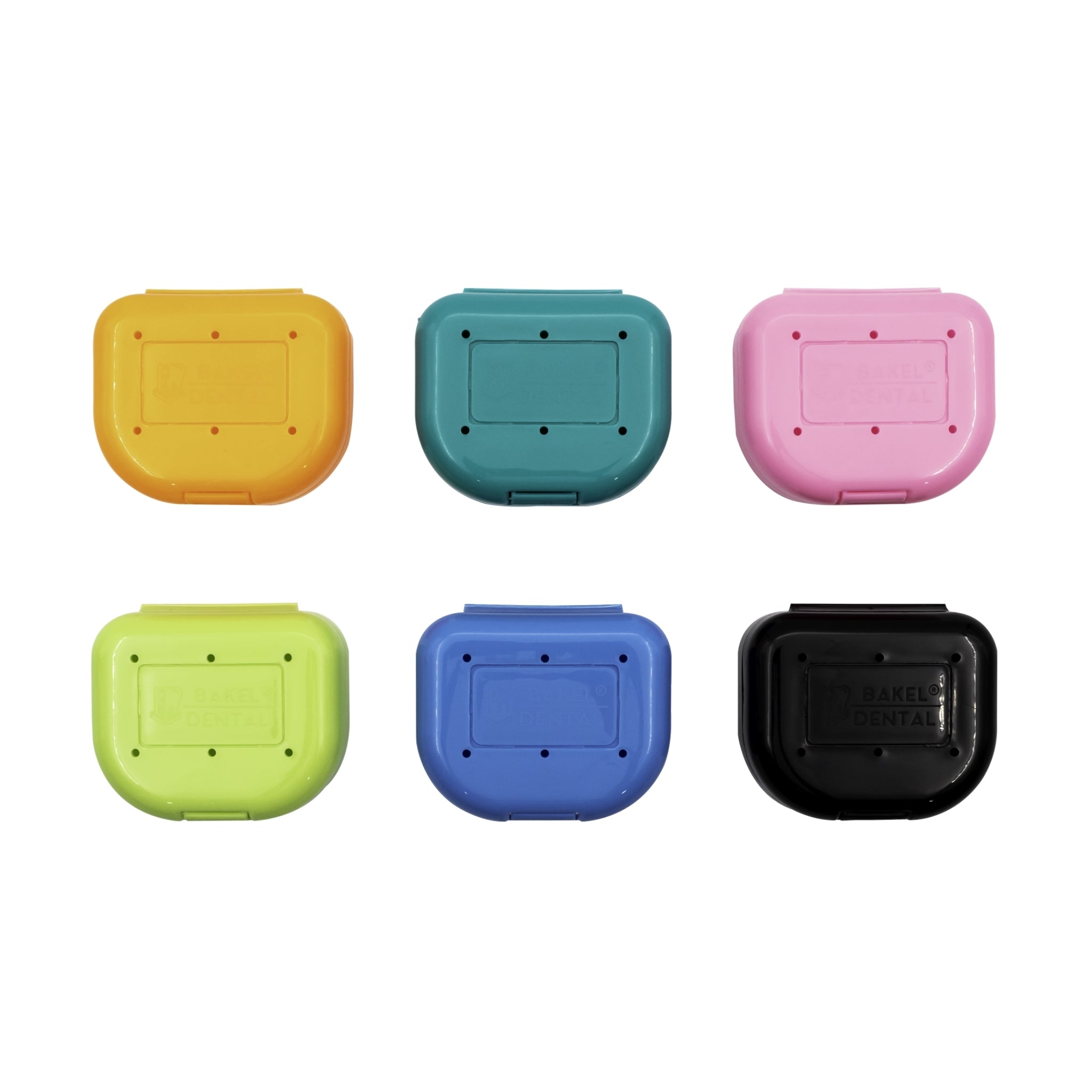 Caja guarda p/ortodoncia cuadrada alta (30 piezas)