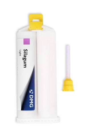 Silagum light - mat. impresión ligera en vps 1x50 ml + 6 puntas mezcladoras y 6 intraorales
