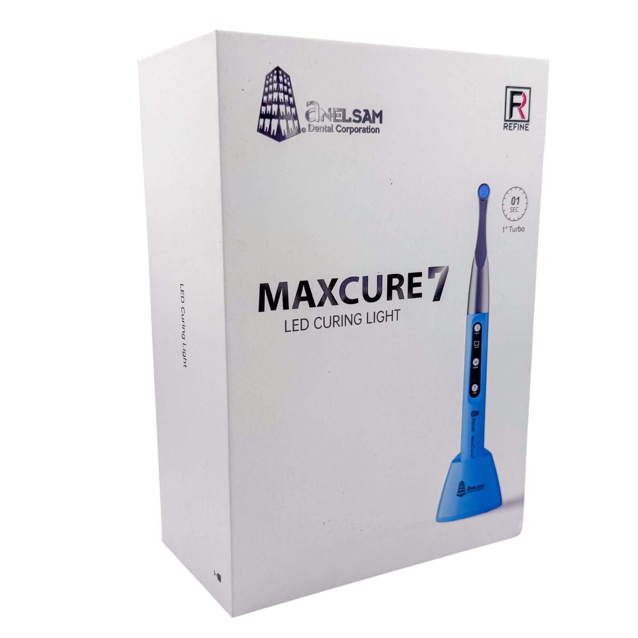 Lampara curing light max cure 7 azul anelsam (garantia de 1 año)
