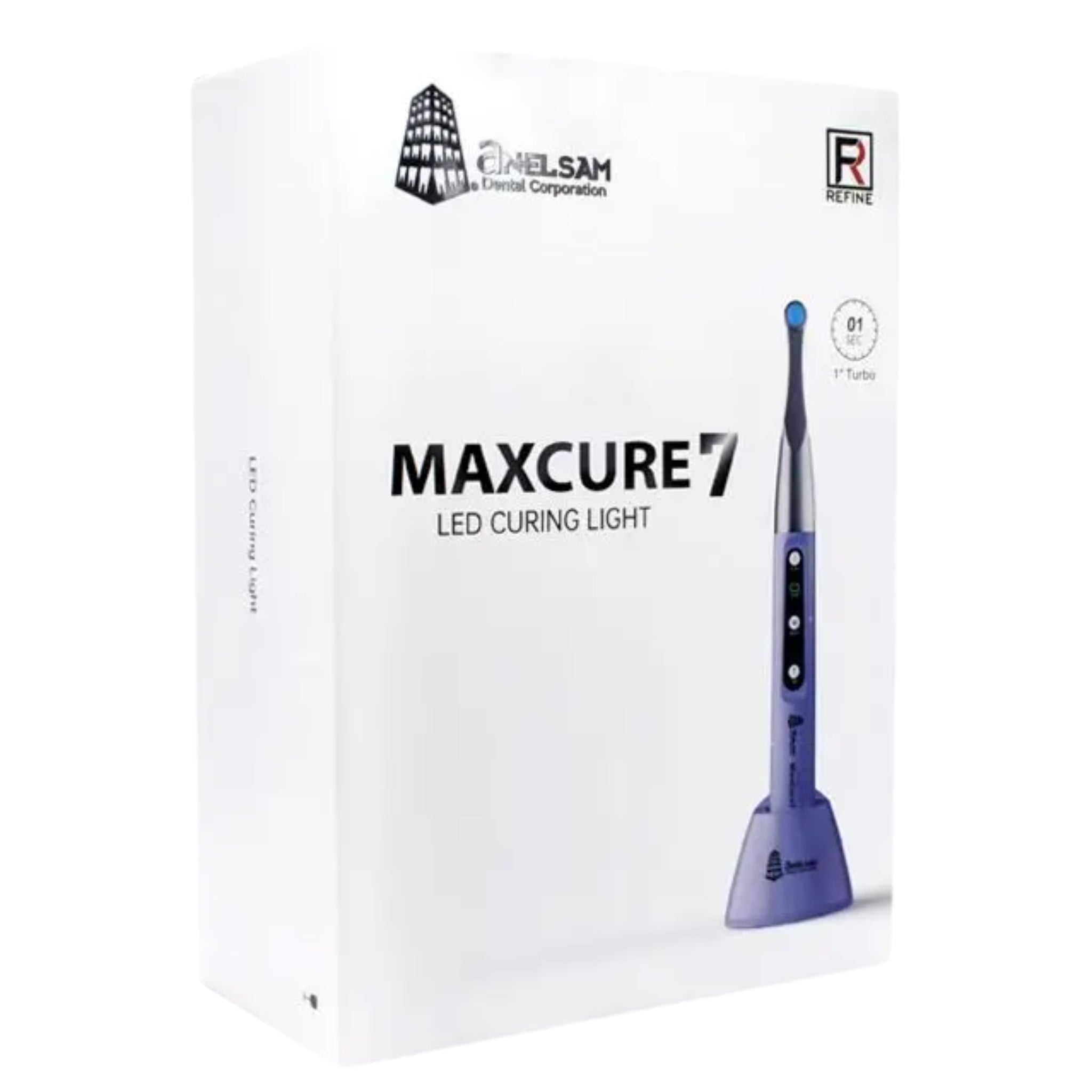 Lampara curing light max cure 7 morado anelsam (garantia de 1 año)
