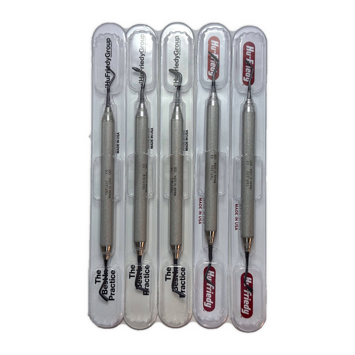 Kit espatulas posteriores p/resina (5pz) xts/titanio hu-friedy