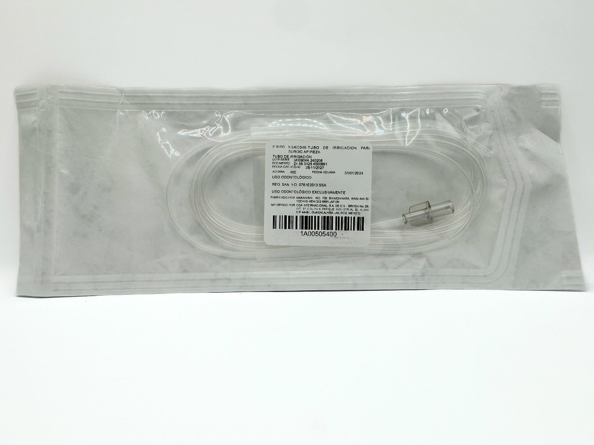 Tubo de irrigacion para surgic ap pieza