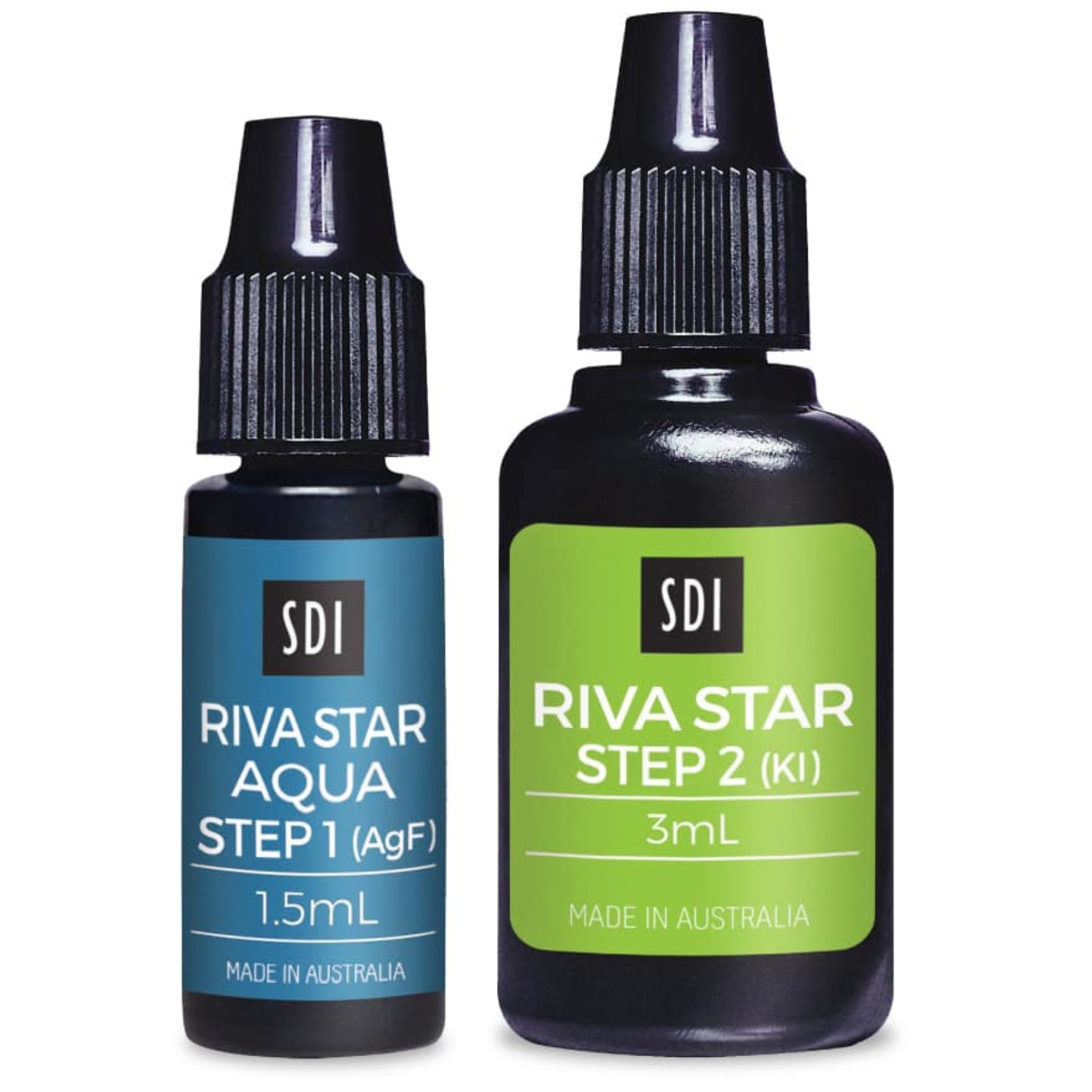 Riva star aqua - cariostatico y desensibilizante dental base agua etapa 1 y 2 frasco