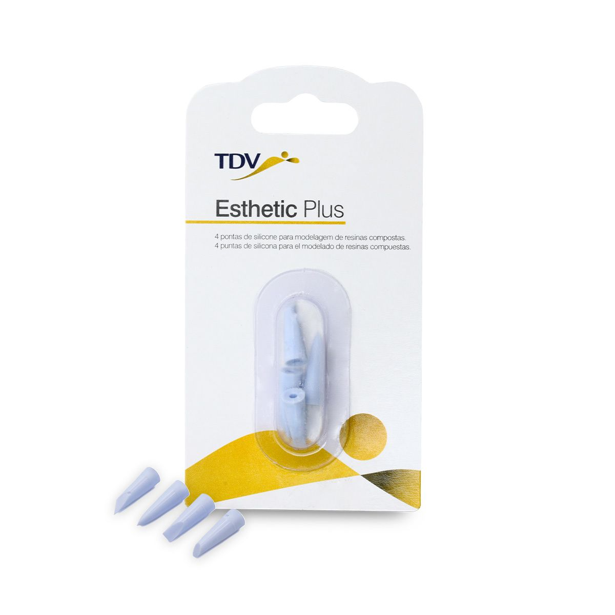 Esthetic plus repuesto- 4 puntas semiduras p/modelar resina — SKU T-4207 — foto 2
