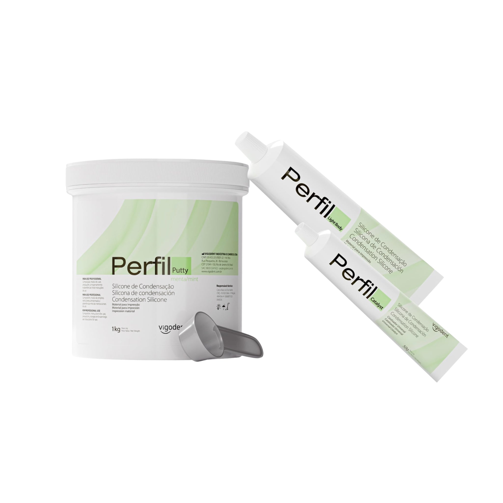 Perfil kit - material de impresion por condensacion masilla + ligero + catalizador