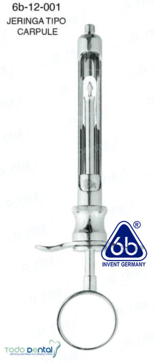 Jeringa tipo carpule c/ suctor