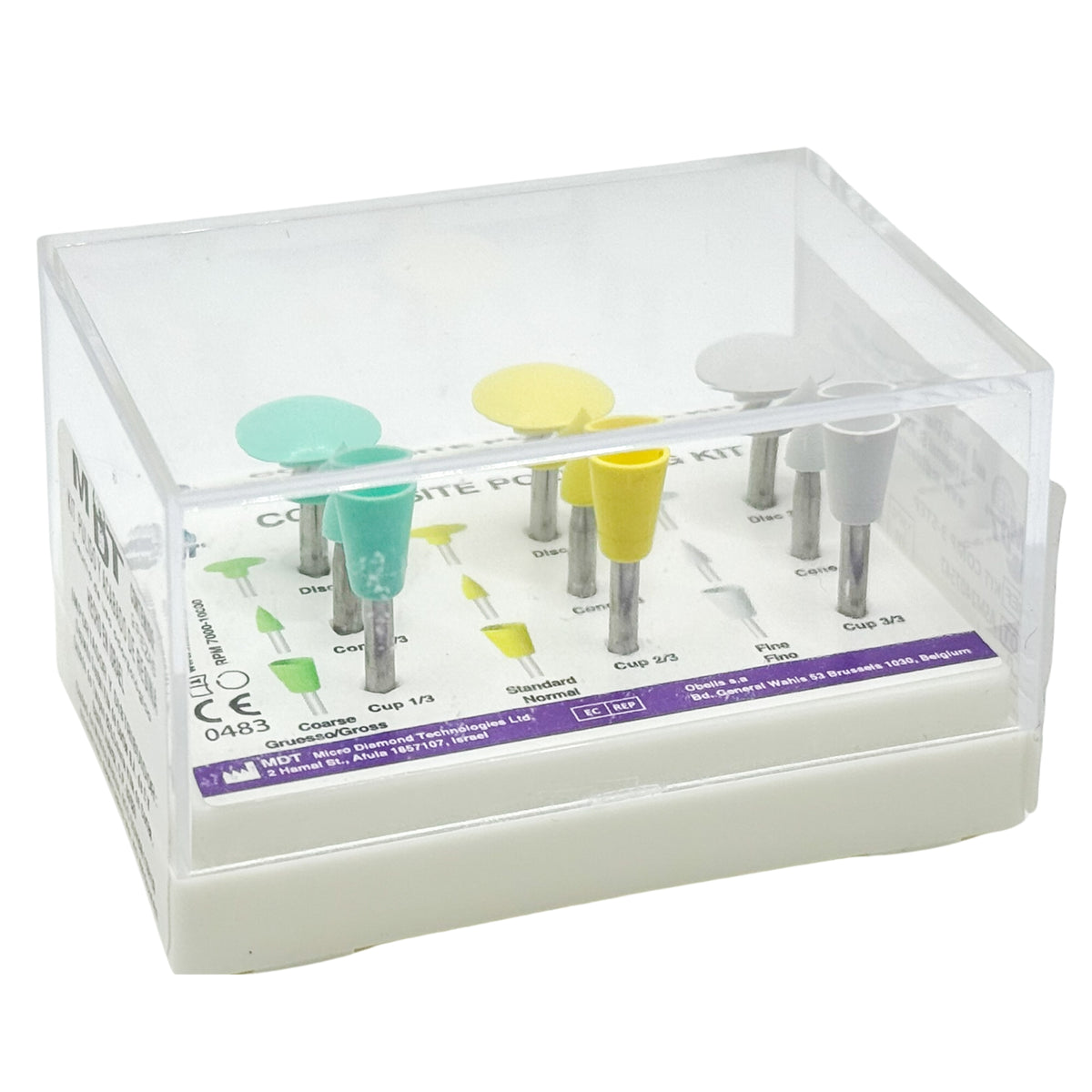Kit pulido de resina con 9 mdt