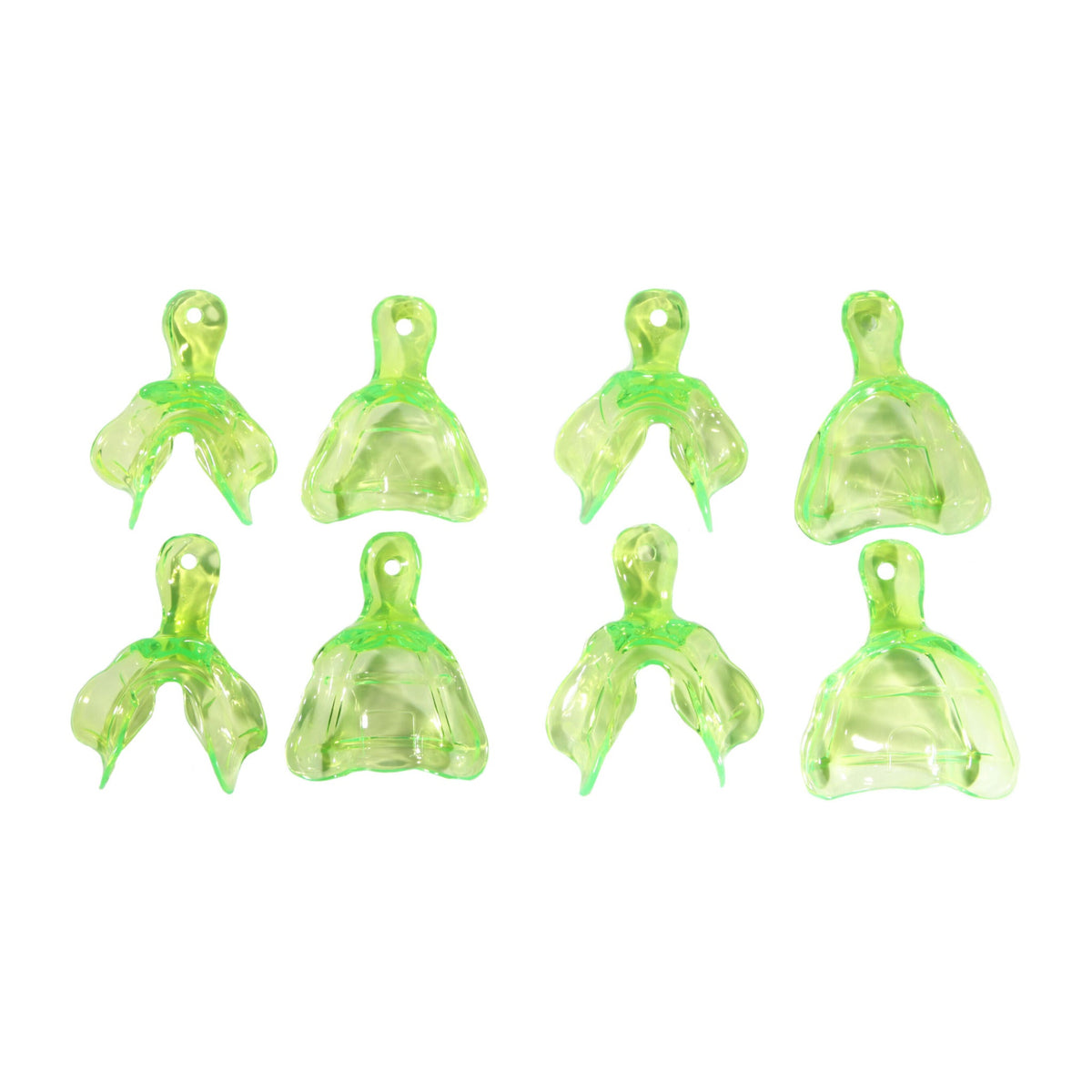 Cucharillan para desdentado de plastico ( juego con 8 piezas )