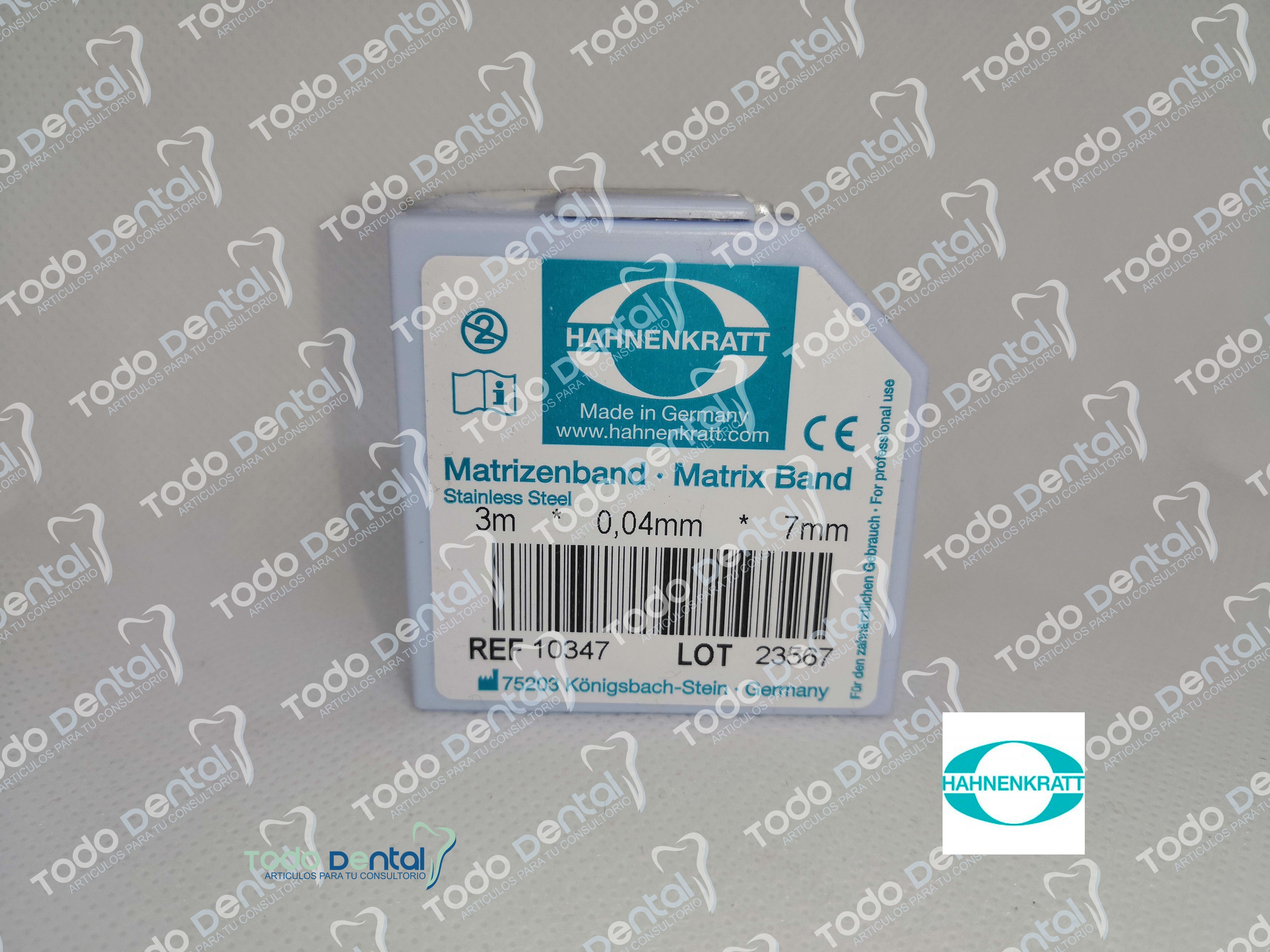 Cinta matriz en rollo con dispensador 7 mm.