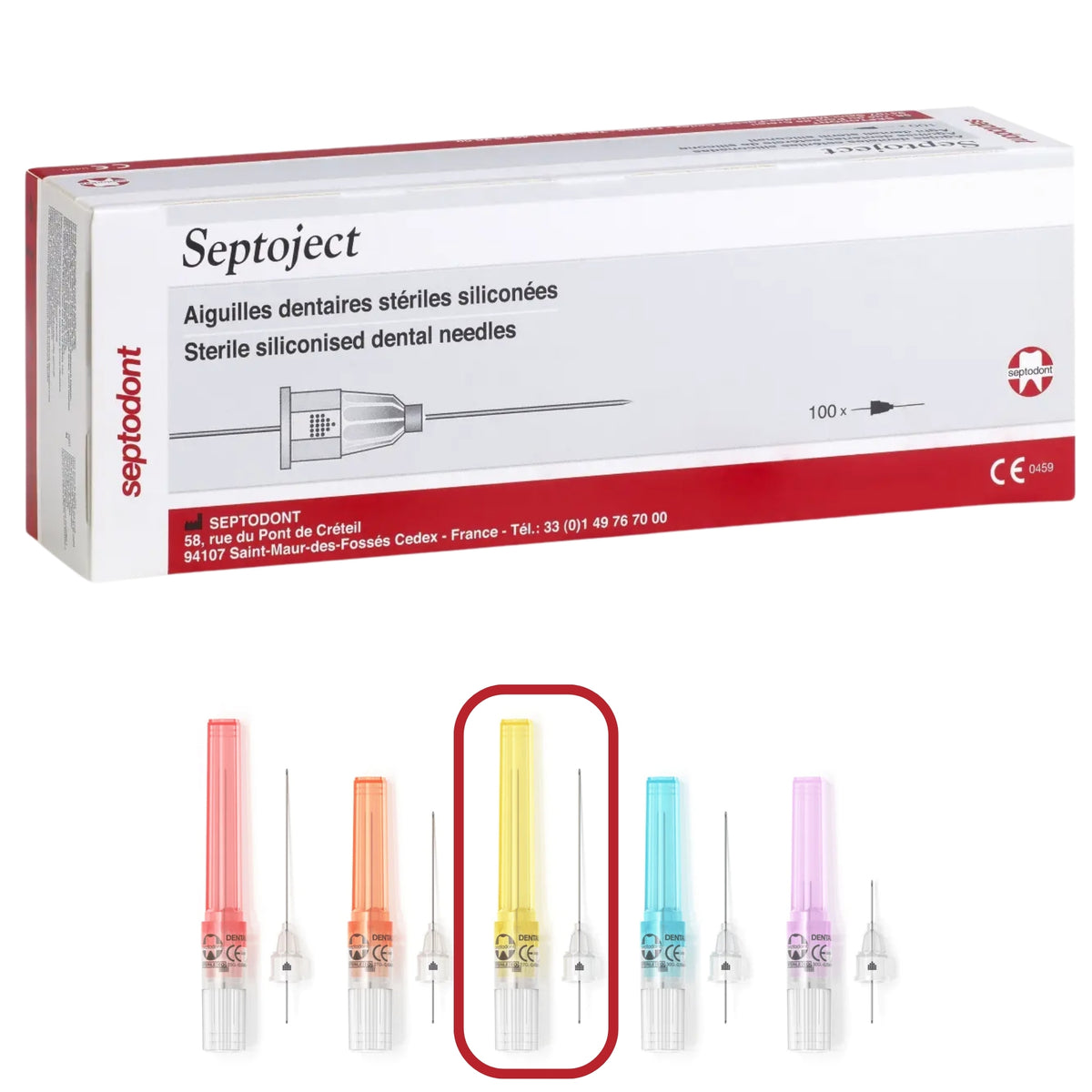 Aguja dental septoject