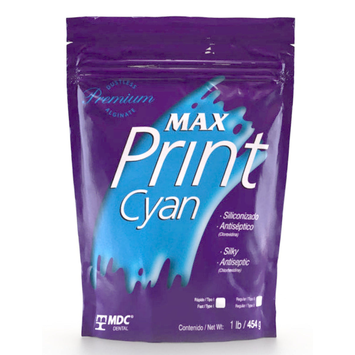 Alginato max print cyan tipo ii de 454gr — 101-0026