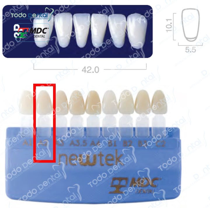 Diente new tek anterior inferior