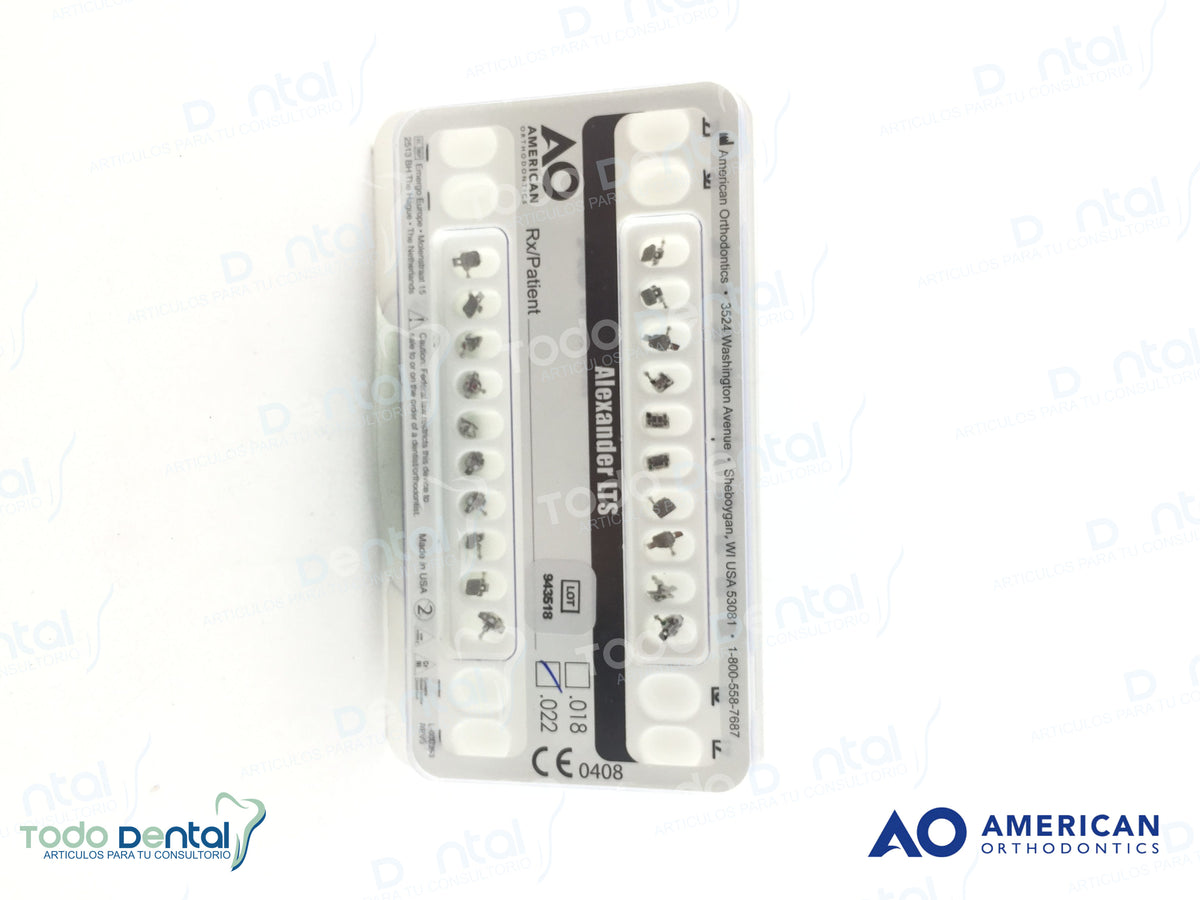Brackets Alexander Brackets Alexander marca American Orthodontic