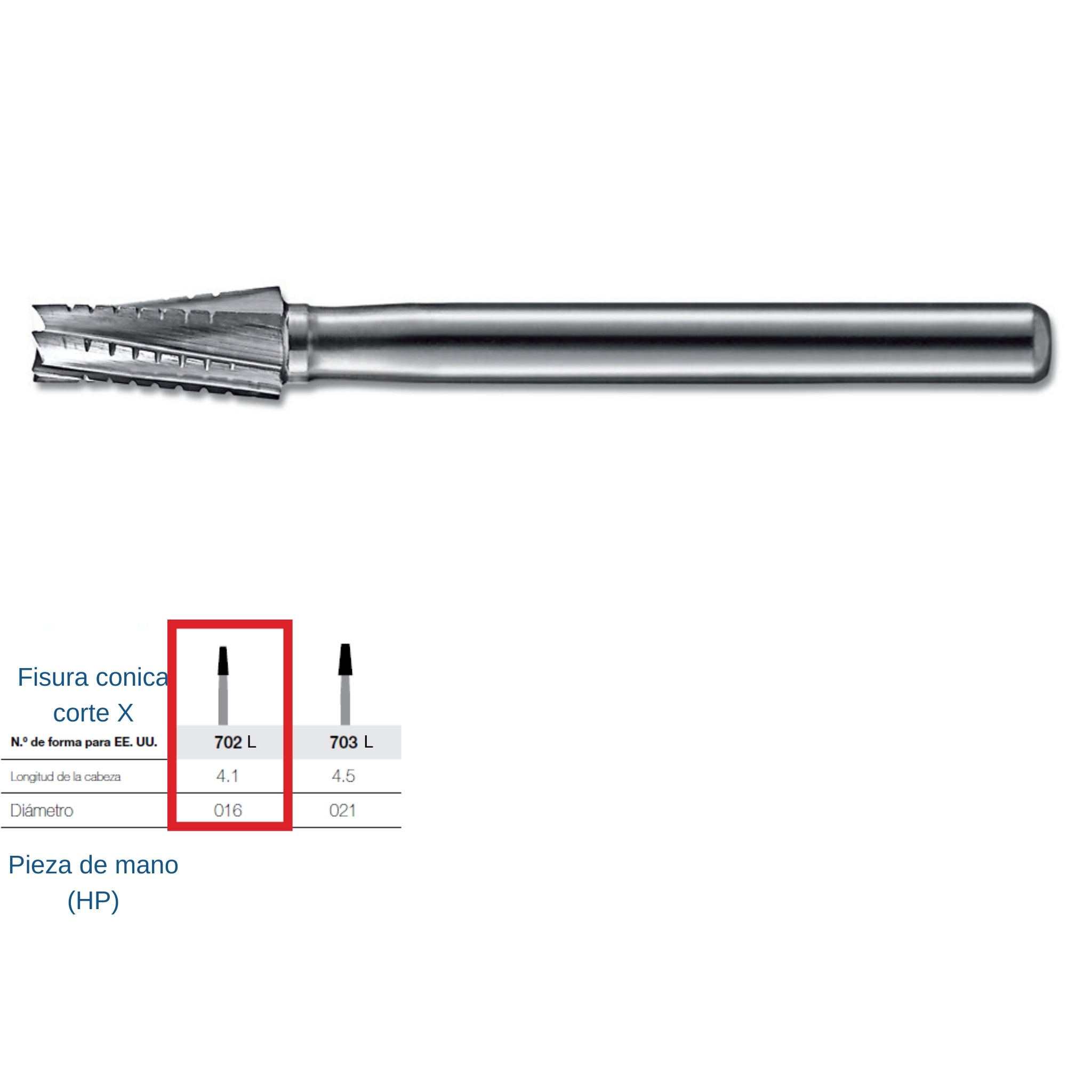 Fresa de carburo HP Kerr