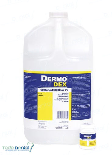 Glutaraldehido al 2% dermodex bote 4l pza