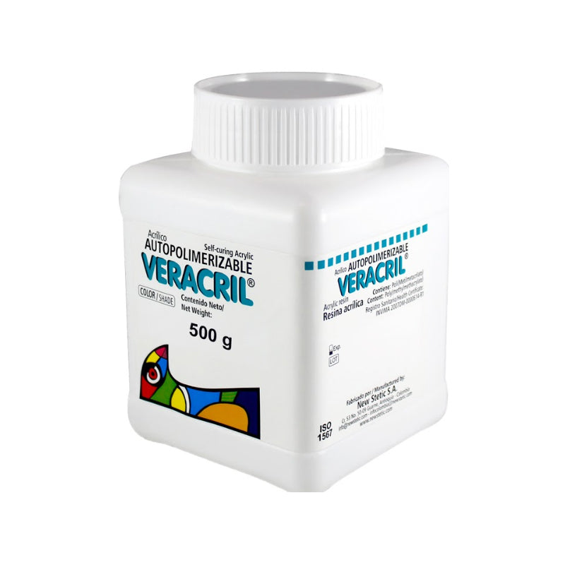 Acrílico autopolimerizable rosado 500 g Opticryl
