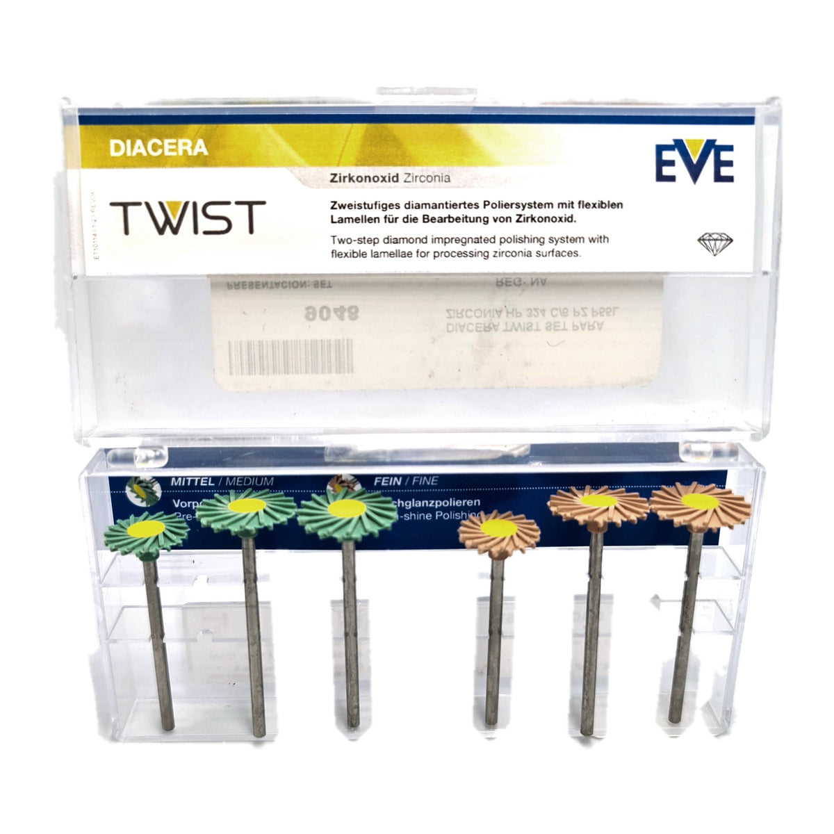 Diacera twist set para zirconia hp 324 c/6 pz p55l