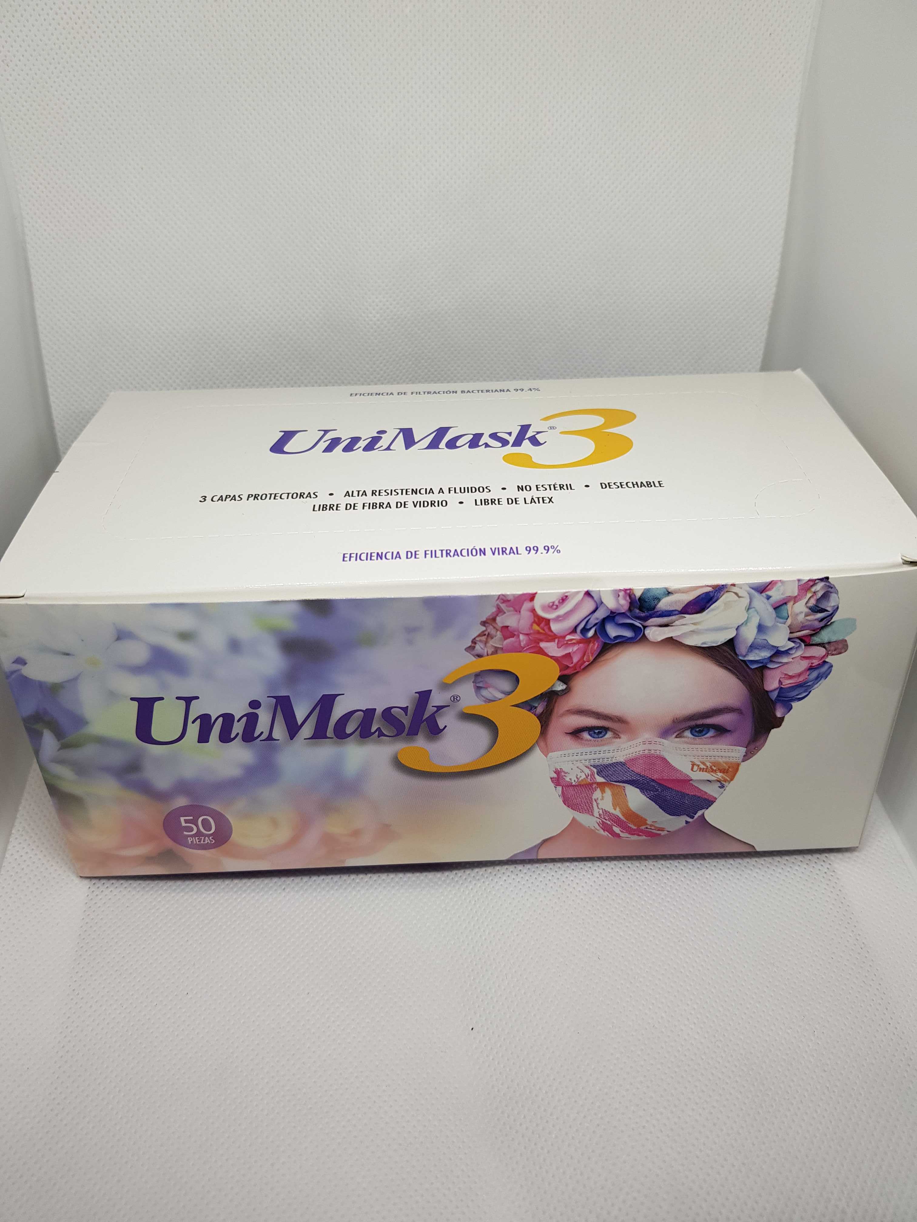 Cubre boca multicolores Unimask 3