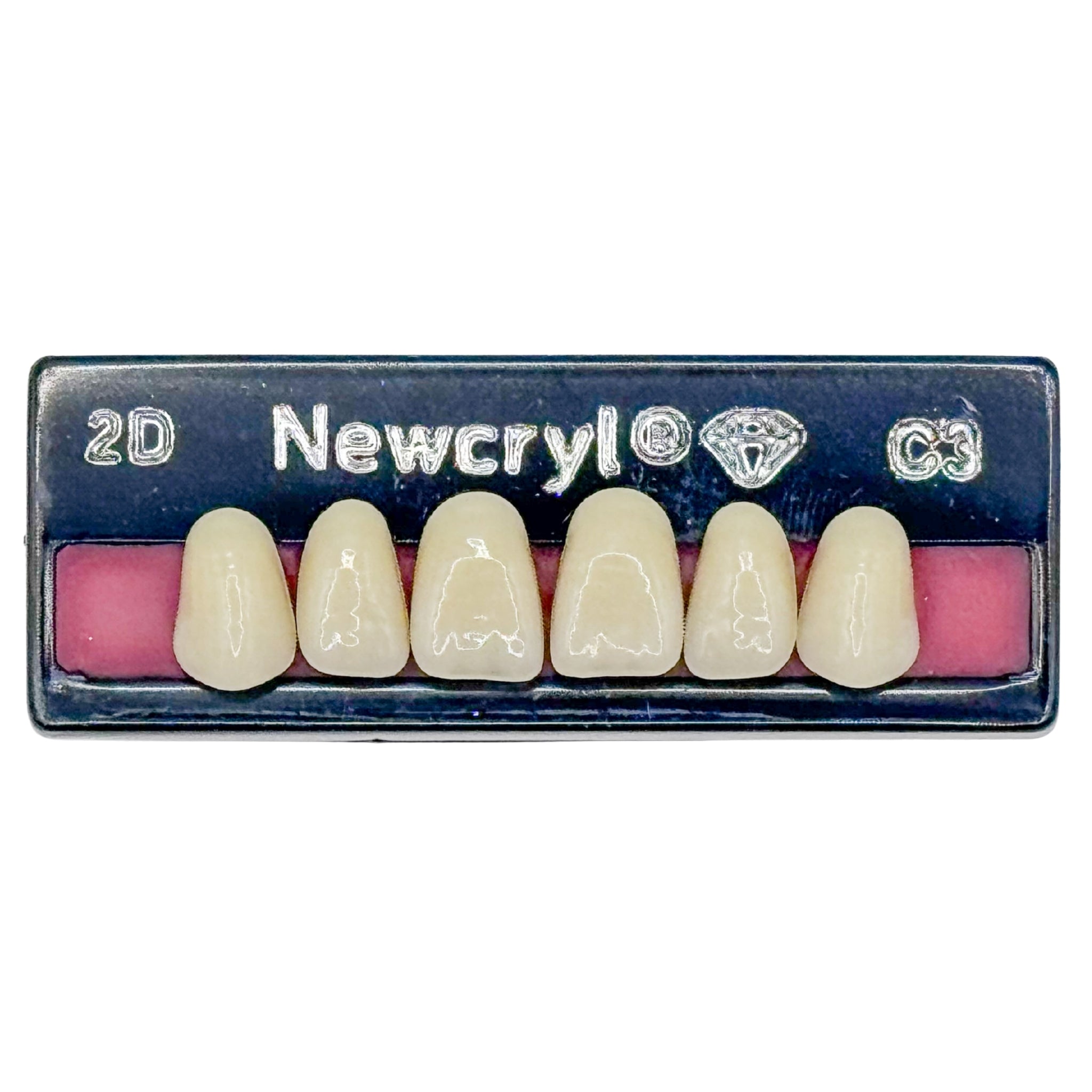 Dientes newcryl x 6 sa 2d col c3